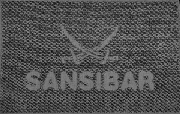 Badematte SANSIBAR PEBBLE in anthrazit aus Baumwolle