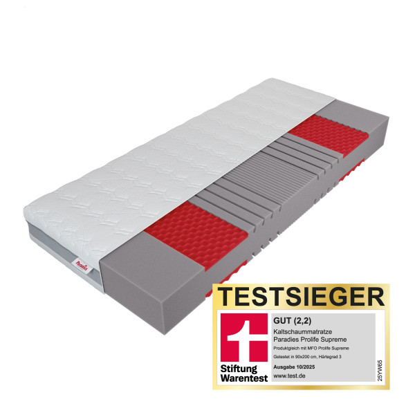 Kaltschaummatratze Paradies SURPREME in weiß aus Schaum