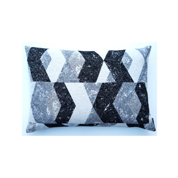 Kissen LACADO in schwarz aus Mischgewebe