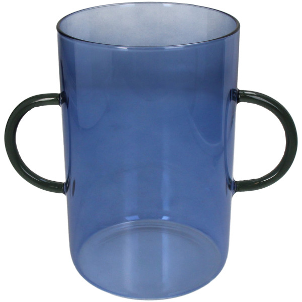 Vase BLUE in blau aus Glas