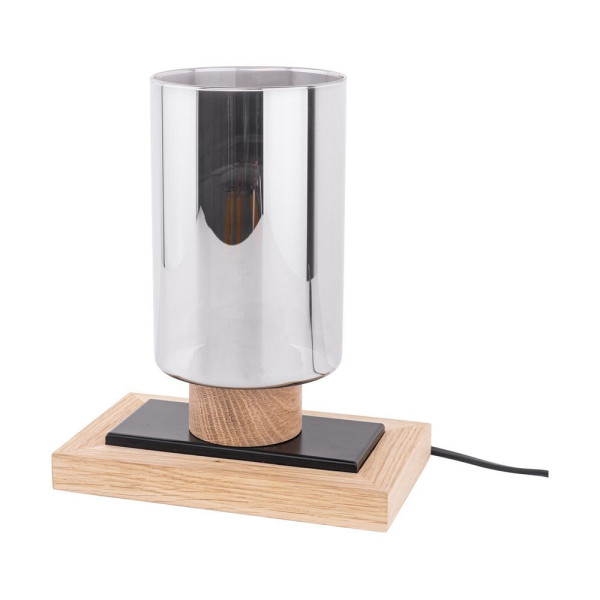Tischleuchte BOSCO SMOKY in Eiche aus Holz