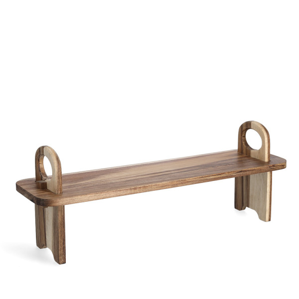 Servierbrett in beige aus Holz
