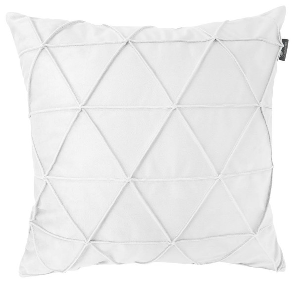 Kissen GLOSS weiß in weiß aus Polyester