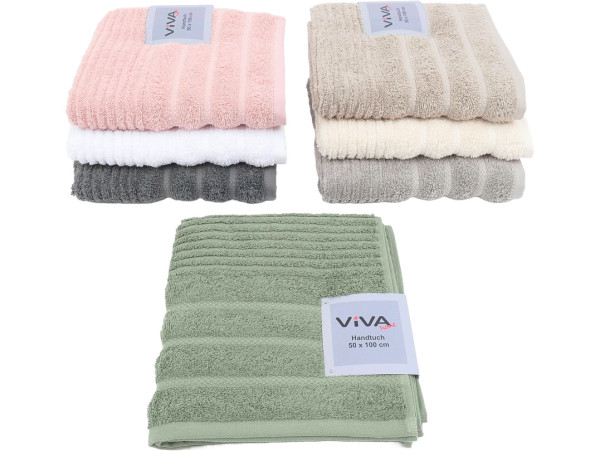 Handtuch RIMINI in mehrfarbig aus Baumwolle