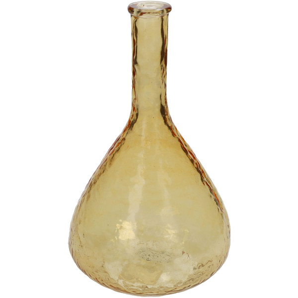Vase RECYCLED braun in braun aus Glas