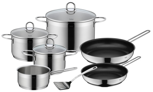 Topf-Set Silit DIAMANT in silberfarben aus Metall