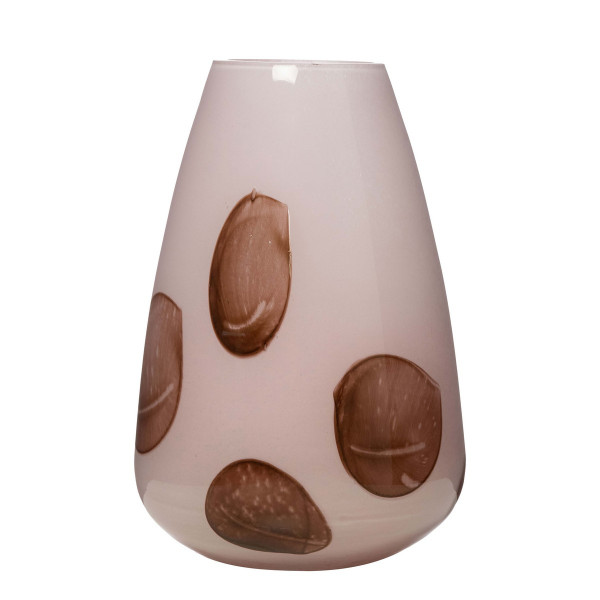 Vase SABIE in rose aus Glas