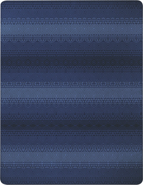 Wohndecke DEEP in blau aus Mischgewebe