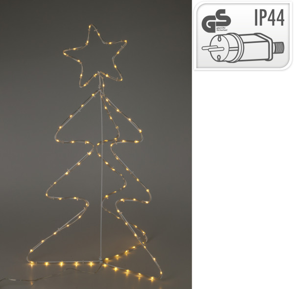 Dekoobjekt LED X-MAS TREE in mehrfarbig aus Polypropylen