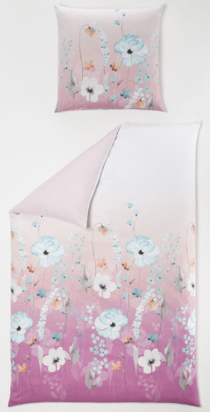 Bettwäsche ORLY Satin in rose aus Baumwolle