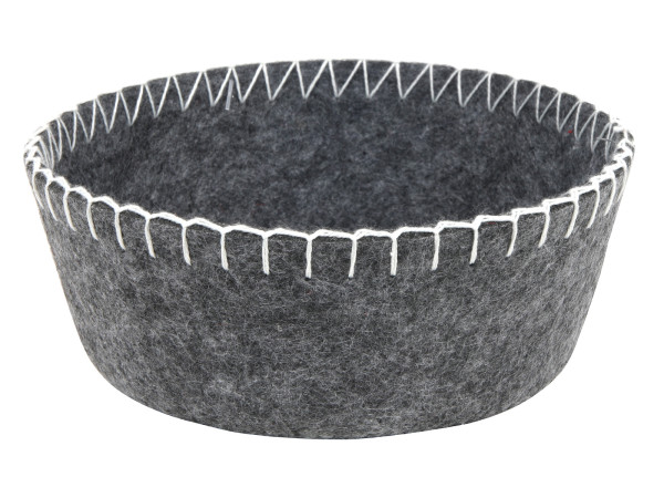 Korb FELT in grau aus Filz