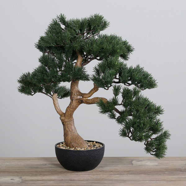 Kunstpflanze Bonsai in grün aus Kunststoff