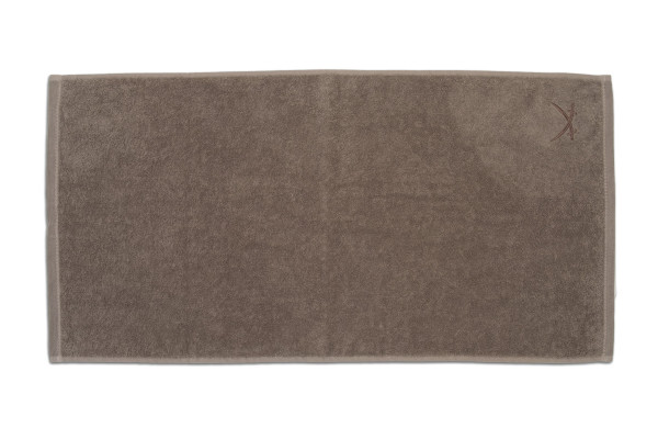Handtuch SANSIBAR in taupe aus Baumwolle