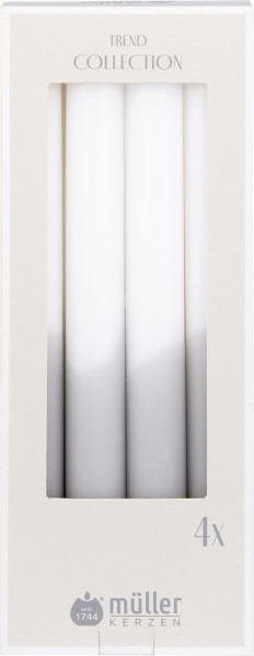 Stabkerzen-Set KIESEL in grau aus Wachs