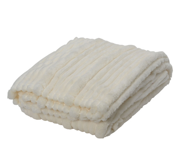 Decke in weiß aus Polyester