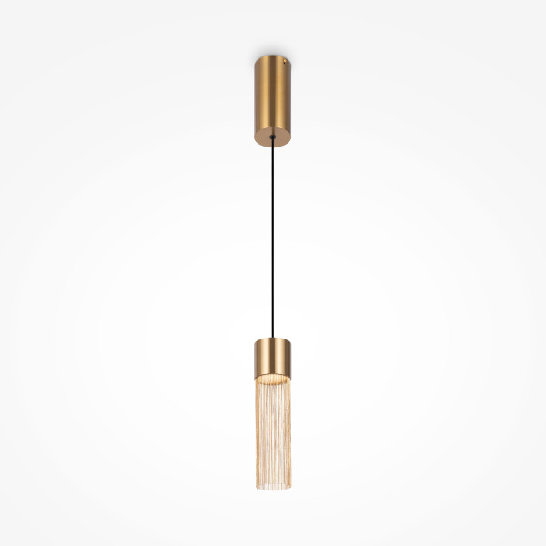 Pendelleuchte IMAGINARY in goldfarben aus Metall