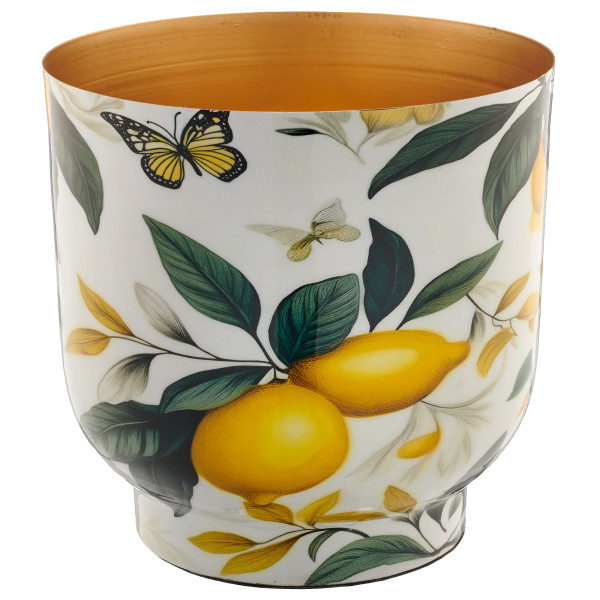 Übertopf INSTYLE in gelb aus Metall