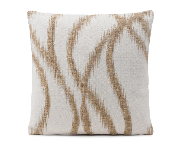 Kissenhülle DELANY taupe in taupe aus Mischgewebe