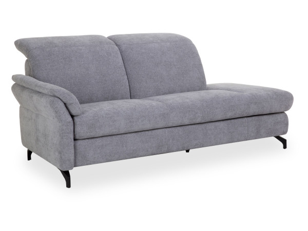 Recamiere vito SARDENA in grau aus Stoff