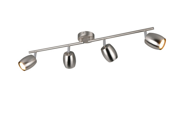 Wandspot NANCY 4-flammig in silberfarben aus Metall