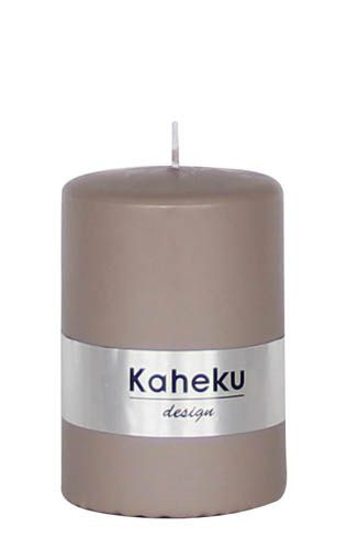 Kerze POWDER in taupe aus Wachs
