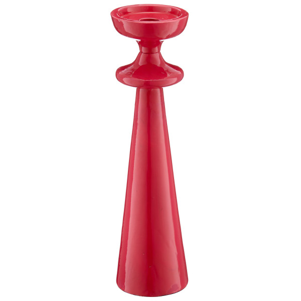 Kerzenhalter SWING in rosa aus Aluminium