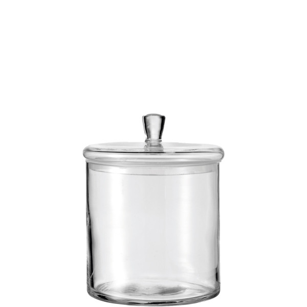 Dose LEONARDO mit Deckel TOP in klar aus Glas