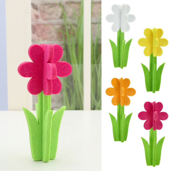 Filzblume SPRING in mehrfarbig aus Filz