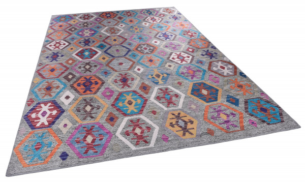 Teppich CECILIA grau in grau aus Polyester