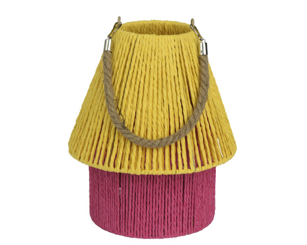 Laterne in gelb aus Papier