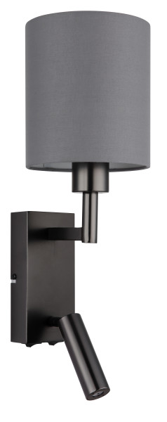 Wandleuchte ZAMORA in schwarz aus Metall