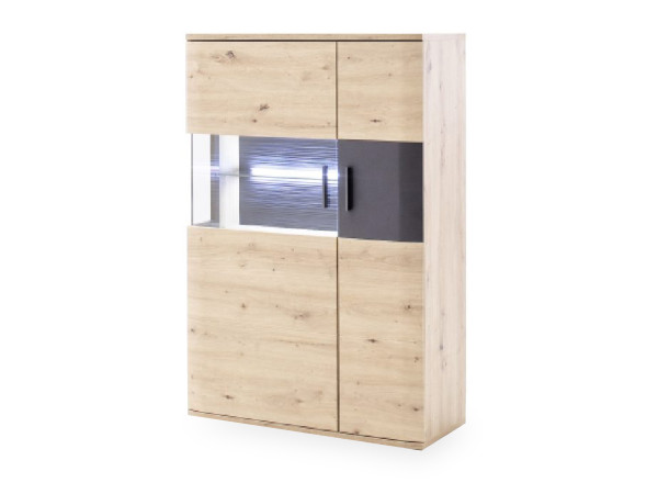 Highboard HARPER MADANG in Balkeneiche aus Dekor
