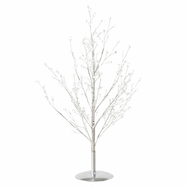 Weihnachtsbaum GLOOMY in silberfarben aus Materialmix