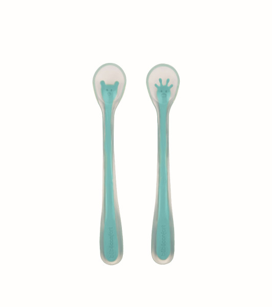 Silikonlöffel 2er-Set in mint aus Silikon