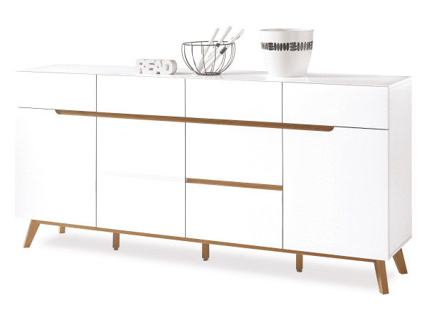 Sideboard Cervo in weiß aus Dekor