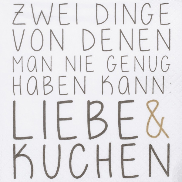 Servietten ZWEI DINGE VON in mehrfarbig aus Papier