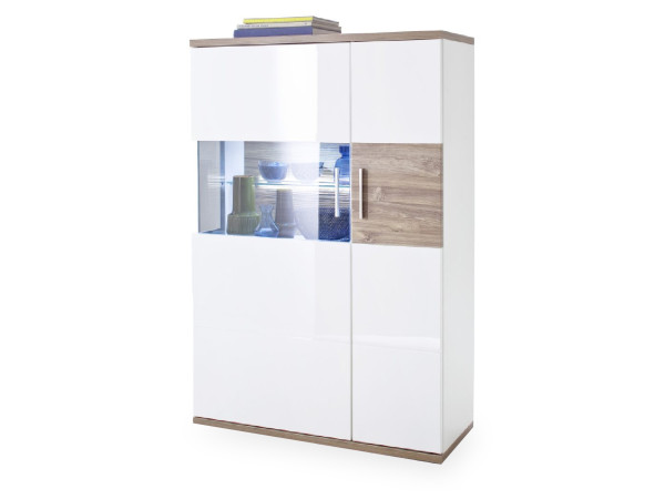 Highboard HARPER MARADI in weiß aus Melamin