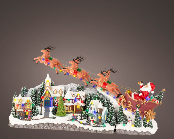 Dekoobjekt LED SLEDS in mehrfarbig aus Polyresin