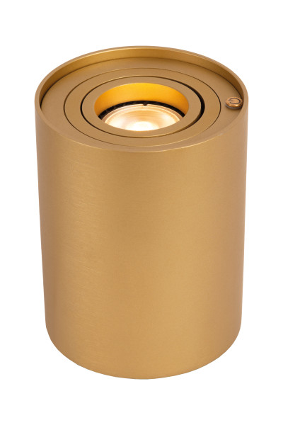 Tischleuchte TUBE in goldfarben aus Metall