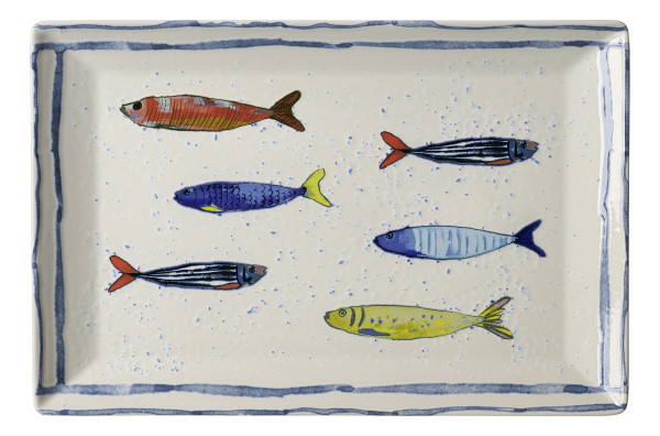 Platte MARO in mehrfarbig aus Steinzeug