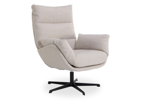 Sessel ZEFERINO LECCE in beige aus Stoff