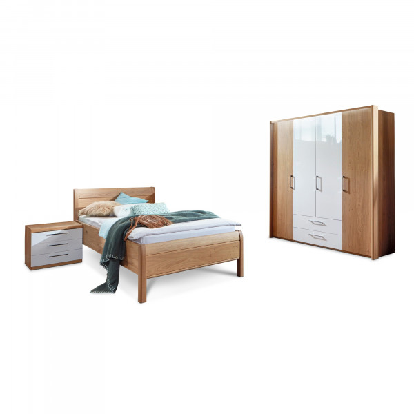 Schlafzimmer MONDO COMFORT Plu in weiß aus Furniert