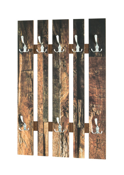 Wandgarderobe in mehrfarbig aus MDF