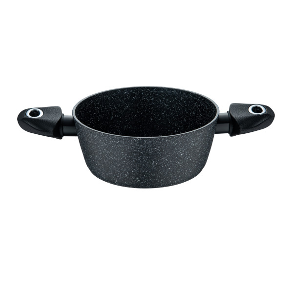 Topf ORION BLACK in schwarz aus Aluminium