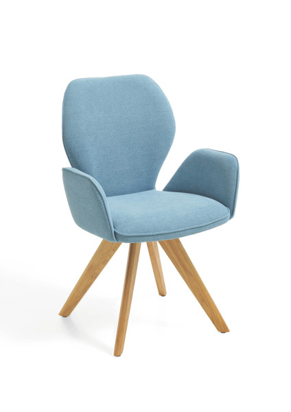 Polsterstuhl COLORADO in  Malea-R eisblau