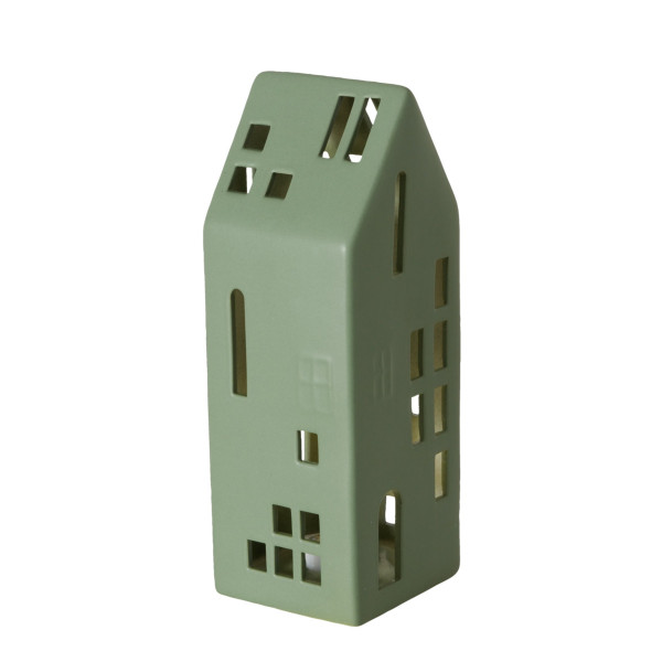 Haus HYGGA in grün aus Porzellan