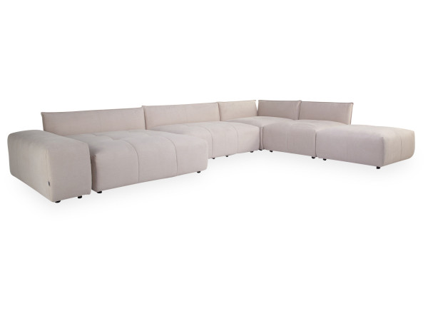 Polsterecke ZEFERINO VASTO in natur aus Stoff