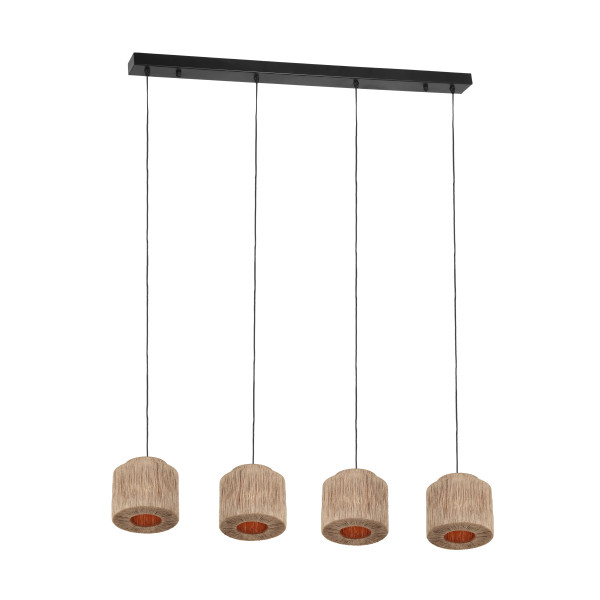 Pendelleuchte SMILLA in natur aus Materialmix