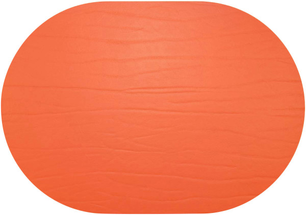 Tischset DUMBO LEATHERIXX in orange aus Leder
