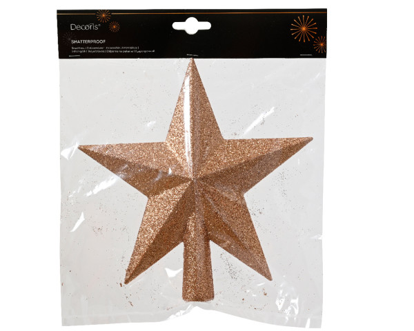 Baumspitze STAR brandy in brandy aus Kunststoff